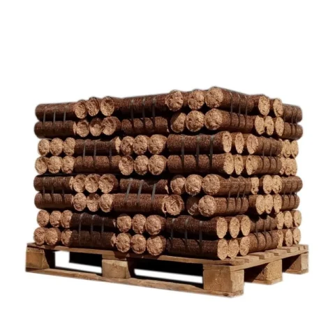 Madera densificada – Troncos curados durante la noche – 1/2 palet de 480 kg